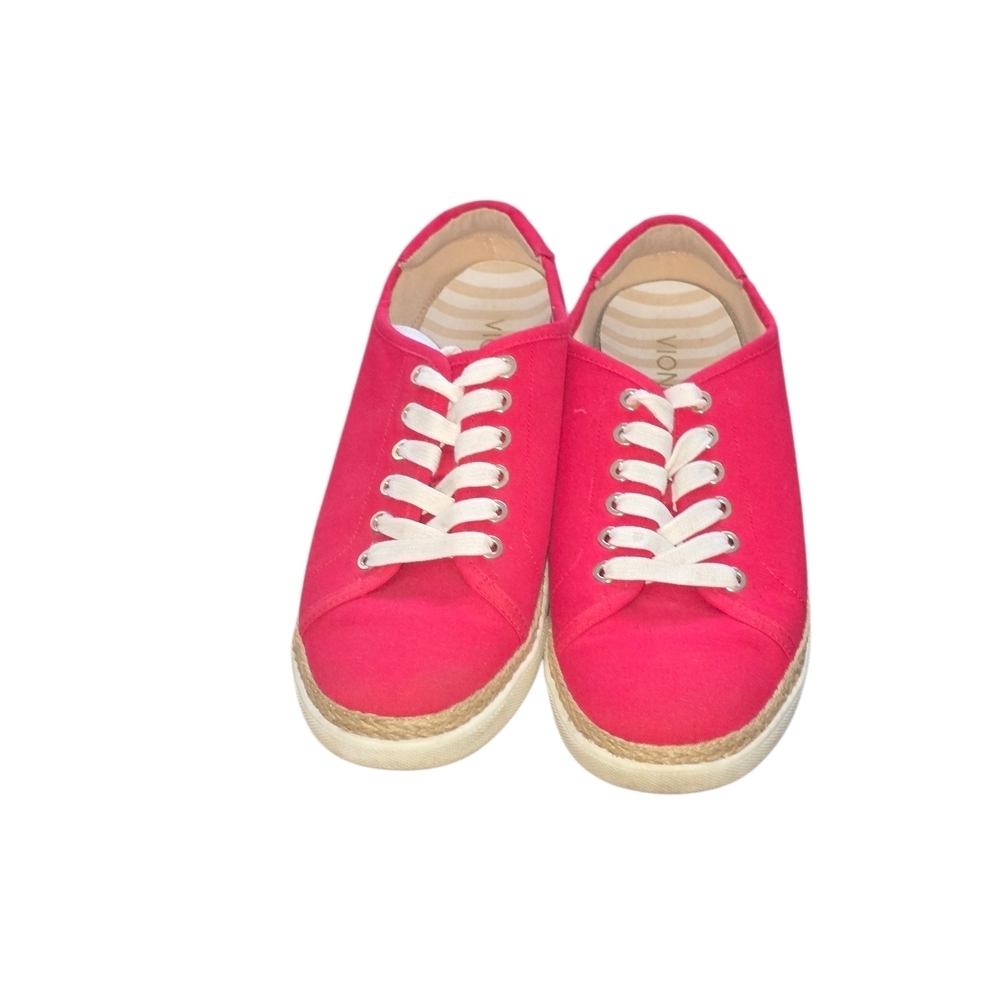 Vionic Red and Tweed Sneaker Shoes Size 9.5